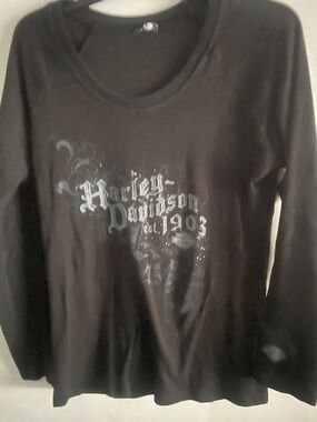 Harley Davidson Womens Long Sleeve Shirt , Size Medium